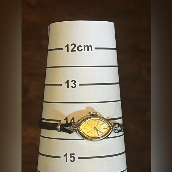 OMEGA 1950 black rope band mechanical manual winding ladies Watch cal 483 - Picture 9 of 13